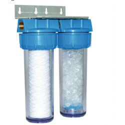 Filtre double - FLUID'O - Anti-calcaire - 25µ...