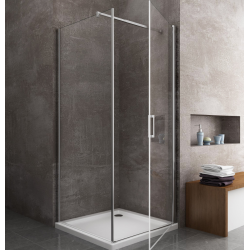 Paroi de douche fixe + Porte de douche...