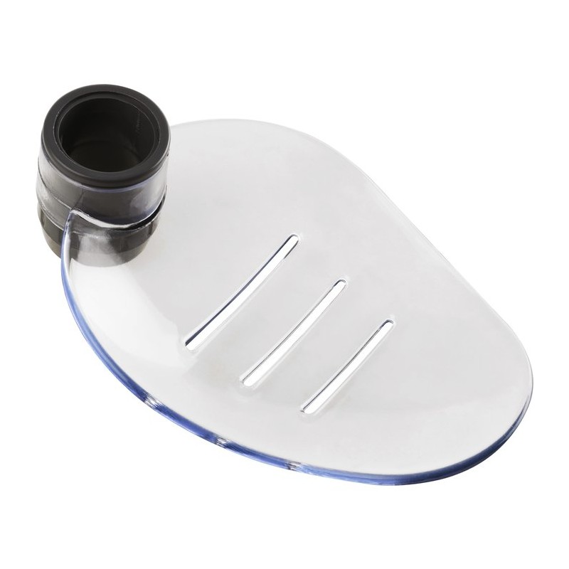 Porte-savon amovible pour barre de douche, Ø 25 et Ø 32, nylon blanc,  ADL-510120N.2 - Armatron AG