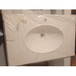 Vasque encastrer blanc 76 cm