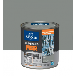 Peinture extérieure fer Xpro3 RIPOLIN gris...