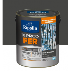 Peinture extérieure fer Xpro3 RIPOLIN brun...