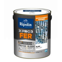 Peinture extérieure fer Xpro3 RIPOLIN blanc...