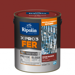 Peinture extérieure fer Xpro3 RIPOLIN rouge...