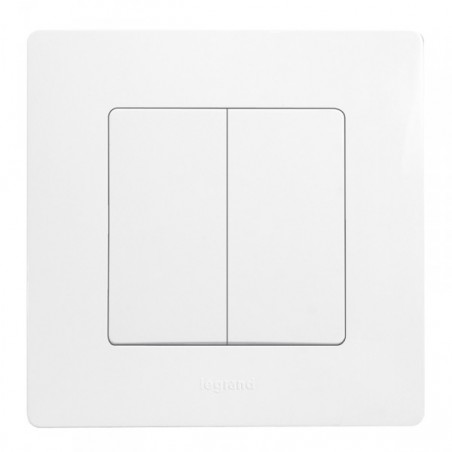Plaque NILOÉ 2 éléments anthracite - LEGRAND | Leroy Merlin