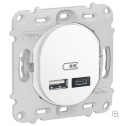Ovalis - prise USB double - type A+C -mécanisme...