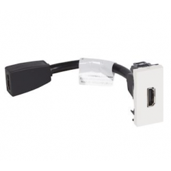 Prise HDMI Logix - 1 module - TypeA version 1.4...