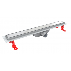 Caniveau de douche avec grille réversible 100cm