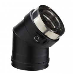 Coude pour conduit double paroi POUJOULAT, D80...