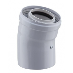 Elément coudé à 15° diamètre 80 / 125 mm G.P...