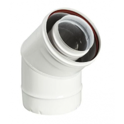 Coude 45° DUALIS GP, diamètre 80 / 125 mm, pour...