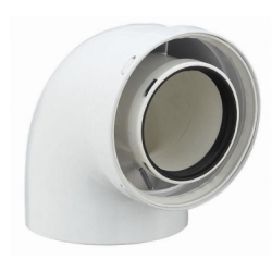 Coude 90° DUALIS GP, diamètre 80 / 125 mm, pour...